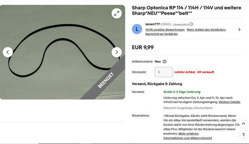 Sharp optonica 114 - /, 114h
