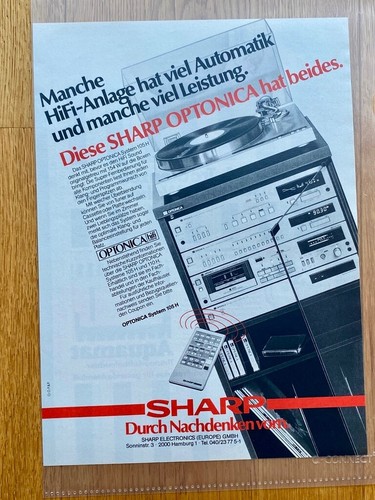 Stereo hifi sharp - stereo, optonica